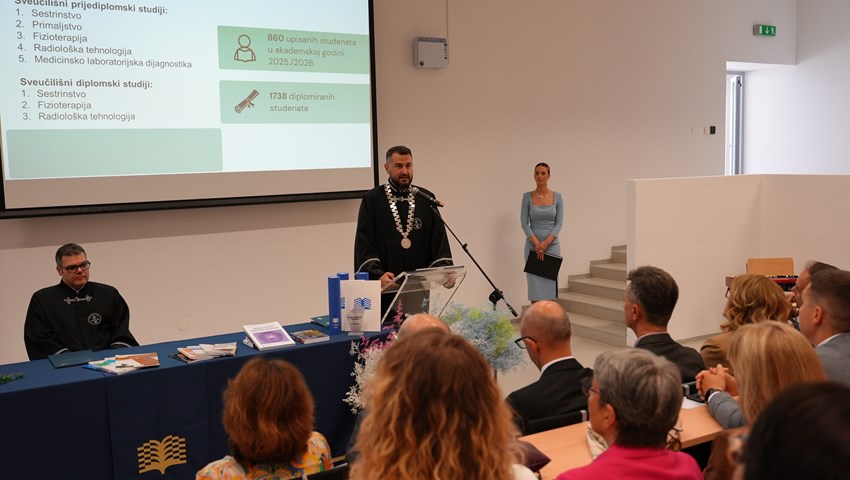 Svečano proslavljena 15. obljetnica osnutka Fakulteta zdravstvenih znanosti 